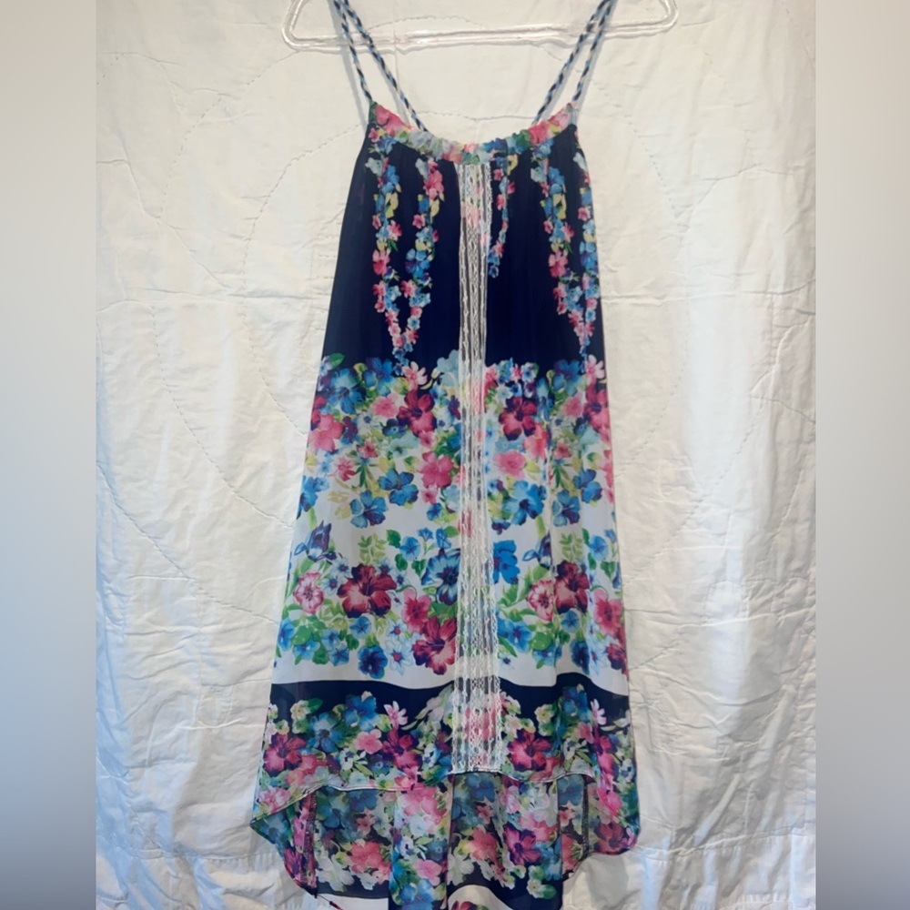 Truly Me HiLow Floral Sundress by SaraSara Size 12 Girls - Picture 1 of 12